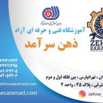 کارت ویزیت آموزشگاه فنی و حرفه ای ذهن سرآمد ، شماره تماس ، آدرس ، راه های ارتباطی ، وب سایت ، ایمیل